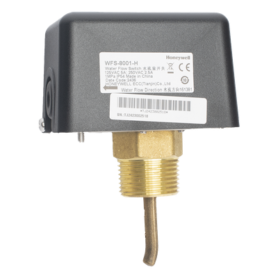 WFS-8001-H - Interruptor de Flujo de Agua / Salida SPDT / Paleta de Acero Inoxidable / Presión 1 MPa (10 bar) / IP54 / Temperatura -20°C a 110°C