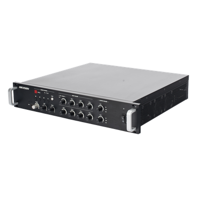 DS-QAZ1A500G1-VB2 - Hikvision Amplificador de Red / 2 Zonas 250W / Salida 100V/70V DS-QAZ1A500G1-VB2