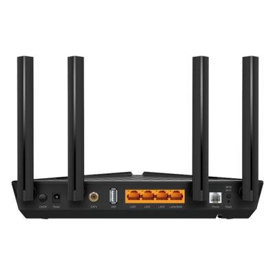 XX231V - Router GPON / Wi-Fi 6 AX1800 / 4 Puertos Gigabit / VoIP FXS / CATV / EasyMesh / 4 Antenas Externas