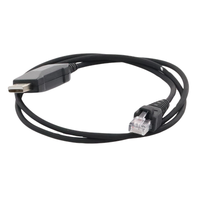TXCP740K - Cable Programador USB / Conector USB-A a RJ45 / Longitud 1 m (3.3 ft) / Compatible Windows 98 a Server 2022 / PU Negro Alta Durabilidad