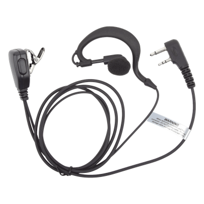 TXEHI - Micrófono-Audífono de Solapa / Kit de Vigilancia de 2 Cables / Compatible ICOM IC-F11/14/3021/3013/3103/3003/1100D/2100D / Respuesta 100 Hz - 10 kHz