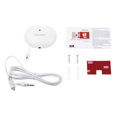 DS-PD1-TP-W - Hikvision Detector de Temperatura Inalámbrico / Alcance 300 m (984.3 ft) / Cifrado AES-128