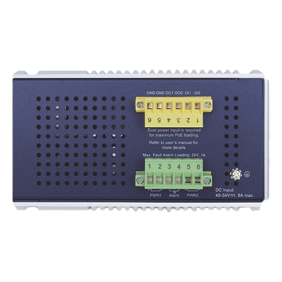 IGS-6329-8UP2S2X - PLANET IP30 DIN-rail Industrial L3 Gestionado Gigabit Ethernet (10/100/1000) Energía sobre Ethernet (PoE) Azul, Gris