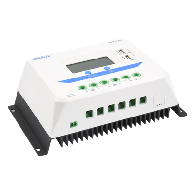 VS-6024-AU - Controlador Solar PWM / 60A / 12/24V Auto / Doble USB / Pantalla LCD / VOC 50V / Tierra Positivo Común / Entrada 9V-32V
