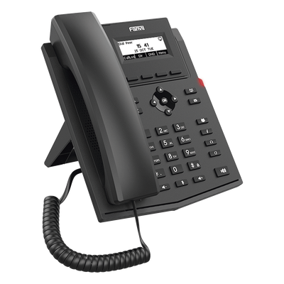 X301G - Teléfono IP / 2 Líneas SIP / Pantalla LCD 2.3" / Audio HD G.722 y Opus / Conferencia 6 Vías / PoE 802.3af / Puertos Ethernet Duales Gigabit / Soporte EHS