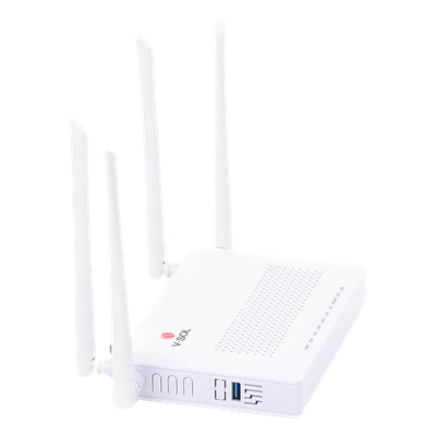 HG323ACT - ONU Dual GPON/EPON / Wi-Fi AC Doble Banda / 4 Antenas 5 dBi / 2x LAN Gigabit / 1x FXS / 1x CATV / 12V 1A / 0 a 55°C