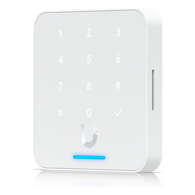 UA-G3-FLEX-W - Lector de Acceso IP / Teclado Capacitivo 12 Botones / NFC 13.56 MHz / BLE 4.1 / PoE / IP55 / -30 a 60°C