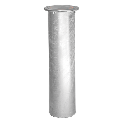 XB-220-HBL - Bolardo Hidráulico Antiembestida / 220 mm × 600 mm (0.72 ft × 1.97 ft) / Acero Inoxidable 304 / 200,000 J / Ciclo 4 s / 100 Ciclos/h
