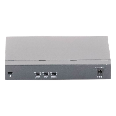 TLSF1006P - Switch PoE no administrable / 6 puertos 10/100 Mbps / 4 puertos PoE 802.3af/at / Presupuesto 67 W / Extensor hasta 250 m (820 ft) / Prioridad video