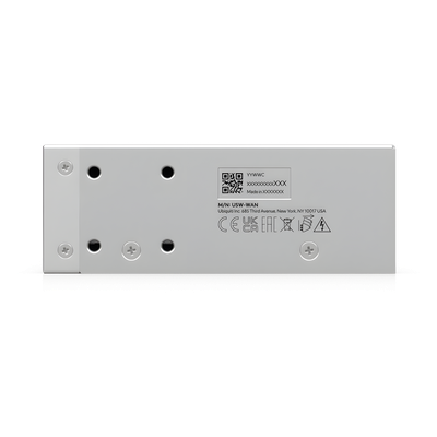 USW-WAN - Switch WAN Capa 2 / 3 Uplinks SFP+ 10G / 1 Puerto RJ45 GbE / 20 Gbps Switching / Alimentación CA Redundante / Rack 1U