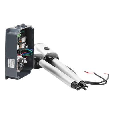 XBS-PK03 - Kit de Brazos para Portón Abatible / 2 Hojas / 3 m (9.8 ft) / 300 kg / IP55 / 50 Ciclos Diarios / Residencial