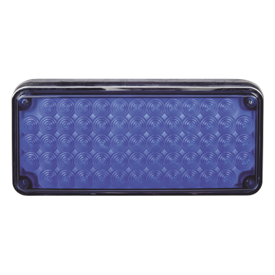 X-LTE-595-B - Luz de advertencia de 6x4", Color Azul, Ideal para Ambulancias