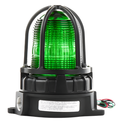 191XLS-024-G - Luz de advertencia LED para ubicaciónes peligrosas, montaje para superficies, 24 VCD, color Verde