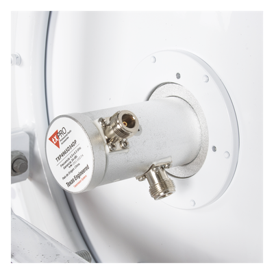 TXP4865D34DP - Antena Direccional / 3 ft / 4.9 a 6.5 GHz / 34 dBi / Polarización Dual V/H / N-Hembra / Torre o Mástil