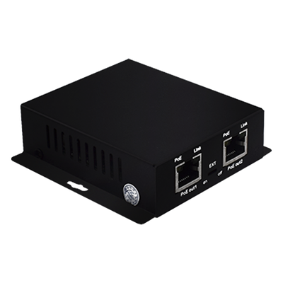 WI-PE31G - Inyector PoE Industrial / Extensión 250 m (820.2 ft) / 3 Puertos 10/100 Mbps / 802.3 af/at 30W / Sin Ventiladores / -40 a 75°C