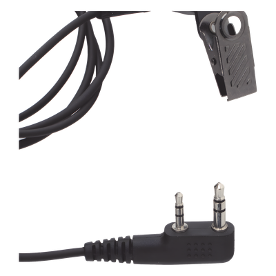 TX-EHKAV2 - Micrófono-Audífono de Tubo Acústico / Grado Médico / PTT de Alta Resistencia / Cable Reforzado con Kevlar / Compatible con Radios KENWOOD y TXPRO