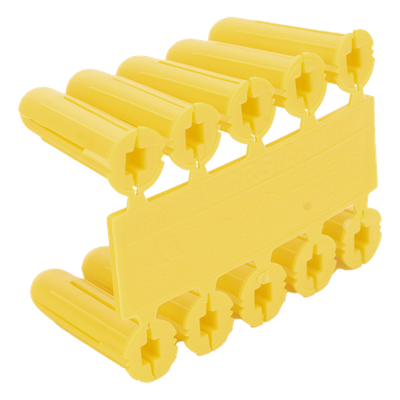TP-1X - Taquete de Fijación / Doble Expansión Multidireccional / Tornillo 8 mm x 1" (25.4 mm) / 100 Piezas / Carga 50 kg / Rango Térmico -50°C a +80°C