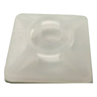 TH-BASE-CIN - Base Autoadherible para Cinchos / 19x19 mm / Nylon Resistente / Temperatura -10°C a 50°C / Paquete 100 Piezas / Orificio Central para Tornillo