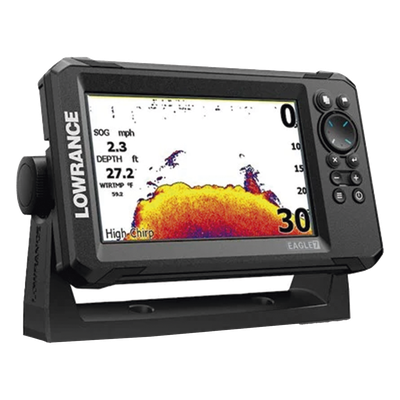 000-16311-001 - Eagle-7 ecosonda en pantalla horizontal IPS de 7 pulgadas, incluye transductor skimmer 50/200 kHz