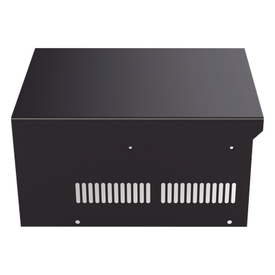 SRX21U - Epcom Industrial Gabinete de acero en color negro, para usar como base con radio aéreo IC-A120