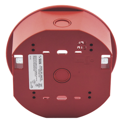 SBB-CRL - System Sensor Caja de Montaje en Techo / Para Sirena / Color Rojo SBB-CRL