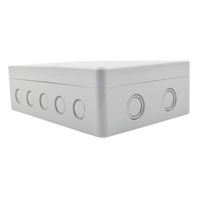 TXG-01-11 - Gabinete Plástico para Exterior / IP65 / 180 x 125 x 57 mm / 16 Entradas de Cableado / -20 a 60 °C / ABS