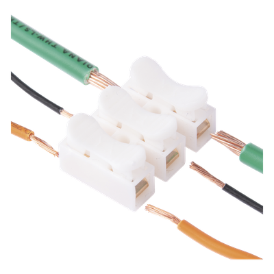 PCON3 - Conector Push / 3 Contactos / 250V 10A / -40°C a 100°C / Cables 0.5 a 3.5 mm² / Material Antiflama