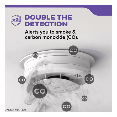 30CUAR1 - Detector de Humo Compacto Fotoeléctrico Autónomo | Batería AA Reemplazable | Modelo 21031529 | Pieza