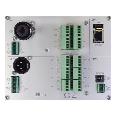 1113 - EGI AUDIO SOLUTIONS 1113 amplificador de audio digital Ethernet Plata