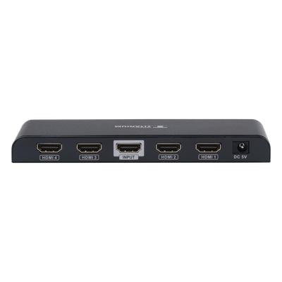 TT-314-PRO - Divisor (Splitter) HDMI 4K de 1 Entrada a 4 Salidas (Simultaneas) / Soporta 4K×2K / Soporta hasta 4 equipos con conexión en Cascada / HDMI 3D / HDR / HDMI 1.4 / HDCP 1.4 / Audio PCM / Longitud del cable de entrada ≤30m y salida ≤25m.