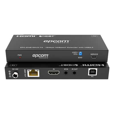 EPC-EHB150U2 - Epcom EPC-EHB150U2 extensor audio/video Transmisor y receptor de señales AV Negro