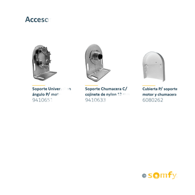 LSN40/50EM - Somfy Motor Tubular Mecánico / 4 Hilos / 120 VCA LSN40/50EM