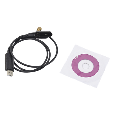 TXCP1862I - Cable Programador USB / Conector USB-A a Multipin Tipo Peineta / Compatibilidad Windows 98 a 11 / Material PU Negro Profesional / Más de 20 Modelos Icom Serie IC-F