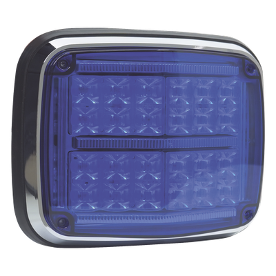 XT1895B - Luz de Advertencia LED / 24 LEDs / 11 Patrones Programables / IP67 / 12-30 VCC / 24 W / Policarbonato