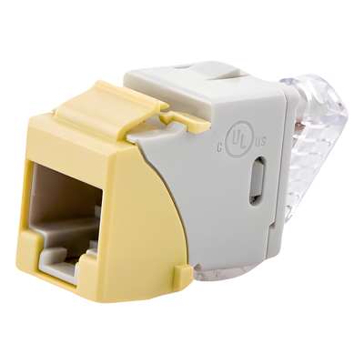 U6A-K20NS - Jack Keystone Cat6A UTP / Terminación 110 / Color Marfil / Conductores 24-22 AWG Sólido y 26-24 AWG Multifilar