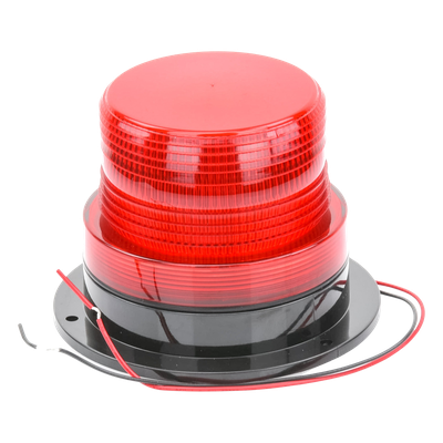 X126-R - Burbuja de Señalización LED / 8 LEDs Rojos Gen III / 340 Lúmenes / 10-110 Vcd / 4 W / Patrón de Destello Ajustable / Montaje Permanente