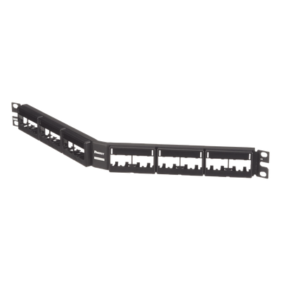 CPPLA24WBLY - Panduit Panel de Parcheo Modular / Angulado / 24 Puertos CPPLA24WBLY