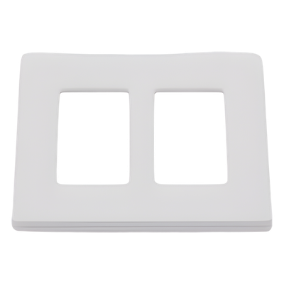 SC2SW - Lutron Electronics Placa de Pared 2 Espacios / Diseño Screwless / Perfil 7.6 mm SC2SW