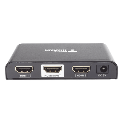TT-312-V2.0 - Divisor (Splitter) HDMI 4K de 1 entrada a 2 salidas / Soporta 4K×2K / HDMI 2.0 / HDCP 2.2 / HDMI 3D / Longitud del cable de Entrada ≤30m, Salida ≤25m / Divide 1 Entrada de video HDMI a 2 Salidas de Video HDMI (Simultaneas).