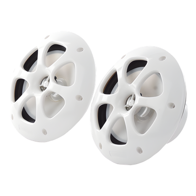 KFC-1613MRW - Par de altavoces fabricado en grado marinos en color blanco de 6.5" de 100 W de entrada máxima