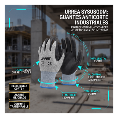 SYS-USGDM - Urrea Guante de protección industrial / Supraneema / Recubrimiento nitrilo espumoso SYS-USGDM