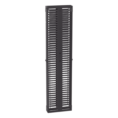 PR2VD06 - Organizador Vertical de Cables / Alta Densidad 45 RU / Doble Frontal y Posterior / 6 in (152 mm) Ancho / Acero y ABS / Push-to-Close