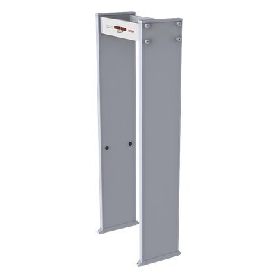 ISD-SMG106C - Arco Detector de Metales de 6 Zonas / Contador de Personas y Alarmas / Precisión de una Moneda 25 mm / 255 Niveles Sensibilidad / Pantalla LED