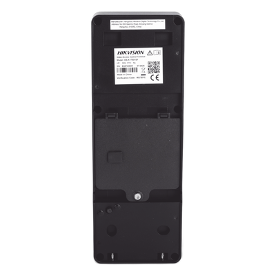 DS-K1T501SF - 2 EN 1 / Lector Biométrico IP65 con Función de Videoportero y lector QR Incluida/ Llamada a APP de Smartphone Hik-Connect P2P (No requiere monitor) / Soporta Tarjetas - Huellas - Códigos QR / Cámara 2 MP Compatible con DVRs y
