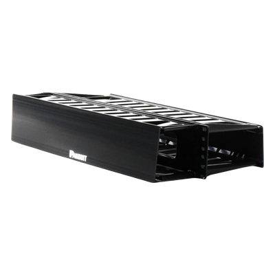 WMP1E - Organizador de Cables Horizontal / Doble Frontal y Posterior / 2UR / 19in / ABS