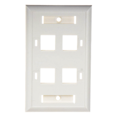 LP-FP-24 - Linkedpro By Epcom Placa de Pared Keystone / 4 Puertos / Espacio para Etiqueta LP-FP-24