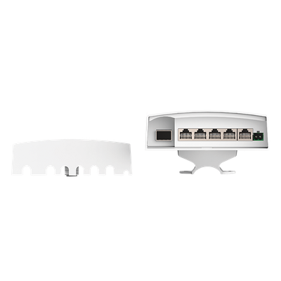 WI-PS306GF-O-DC - Switch PoE para Exterior / 4 Puertos PoE / 802.3 bt 60W / 24V Pasivo 12W / 802.3 af/at 30W / IP55 / -30°C a 70°C / Protección 6kV