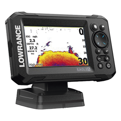 000-16310-001 - Eagle-5 ecosonda en pantalla horizontal IPS de 5 pulgadas, incluye transductor skimmer 50/200 kHz
