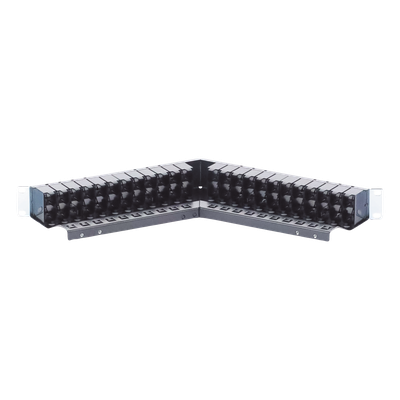 Z6AS-PNLA-U48K - Patch Panel / Blindado / Cat 6A / 48 Puertos / 1U / Angulado / PoE+