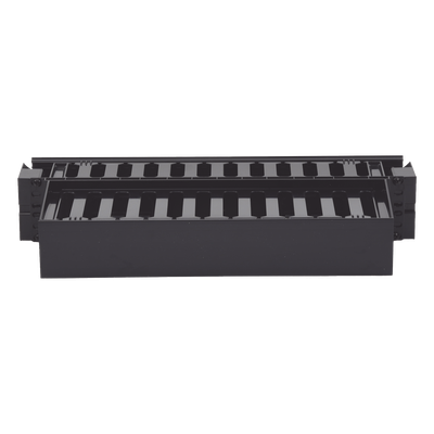 WMPH2E - Organizador de Cables Horizontal / Doble Frontal y Posterior / 2UR / 19in / Con Tapa Extendida